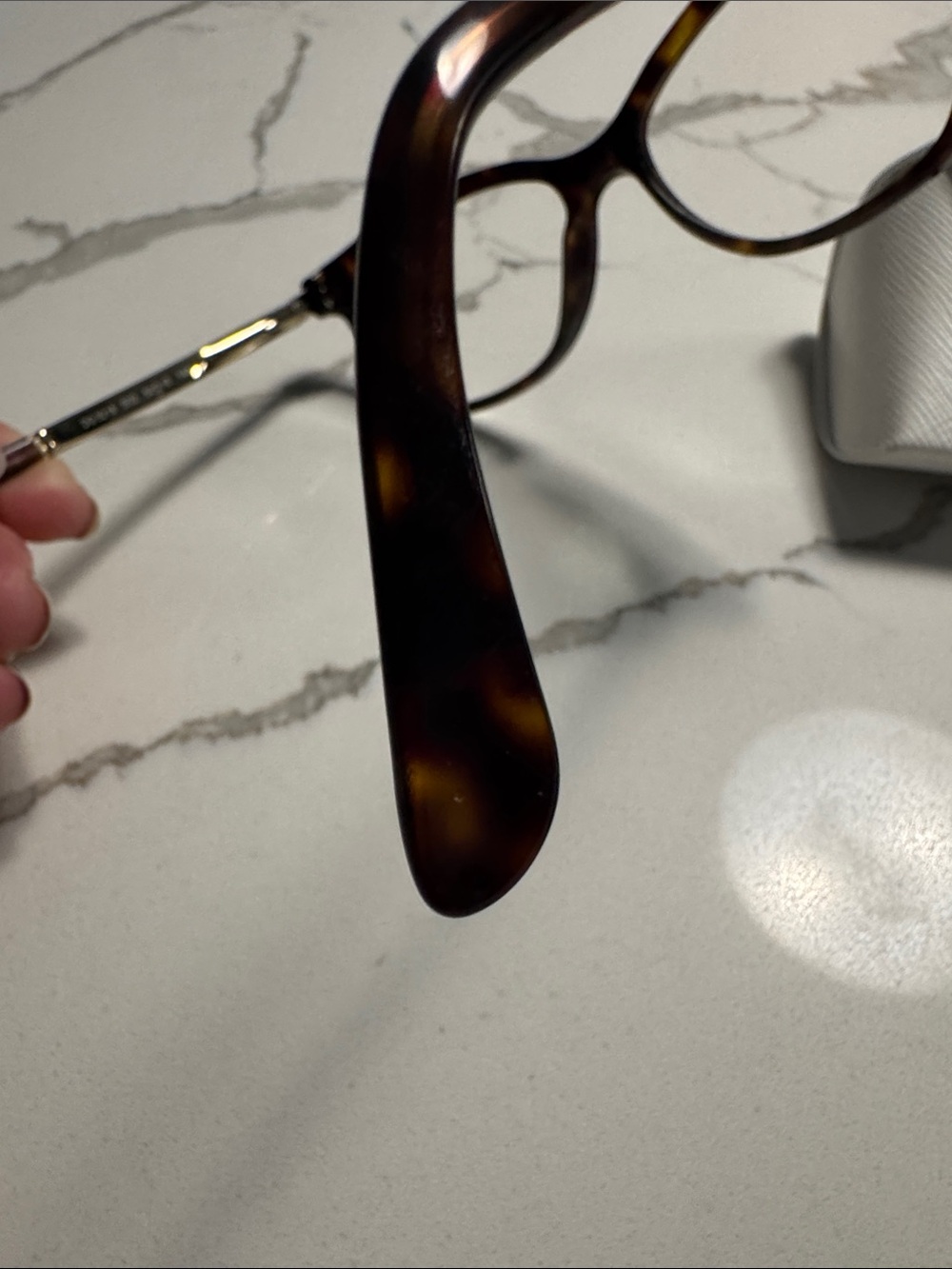 Dolce & Gabbana Brown Tortoise Cat Eye Glasses- prescription lenses with MK case - Picture 7 of 9